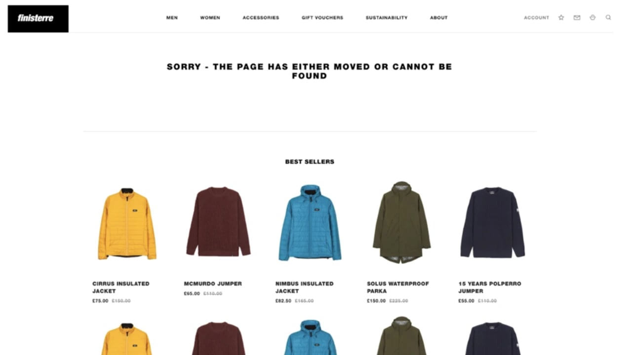 ecommerce ux paginas 404